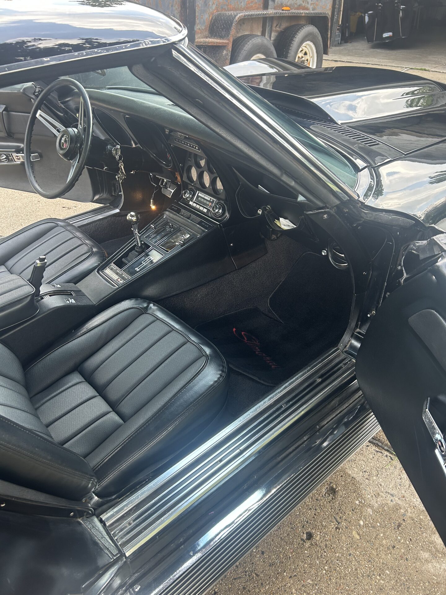 1970 Corvette C3 Stingray interior after