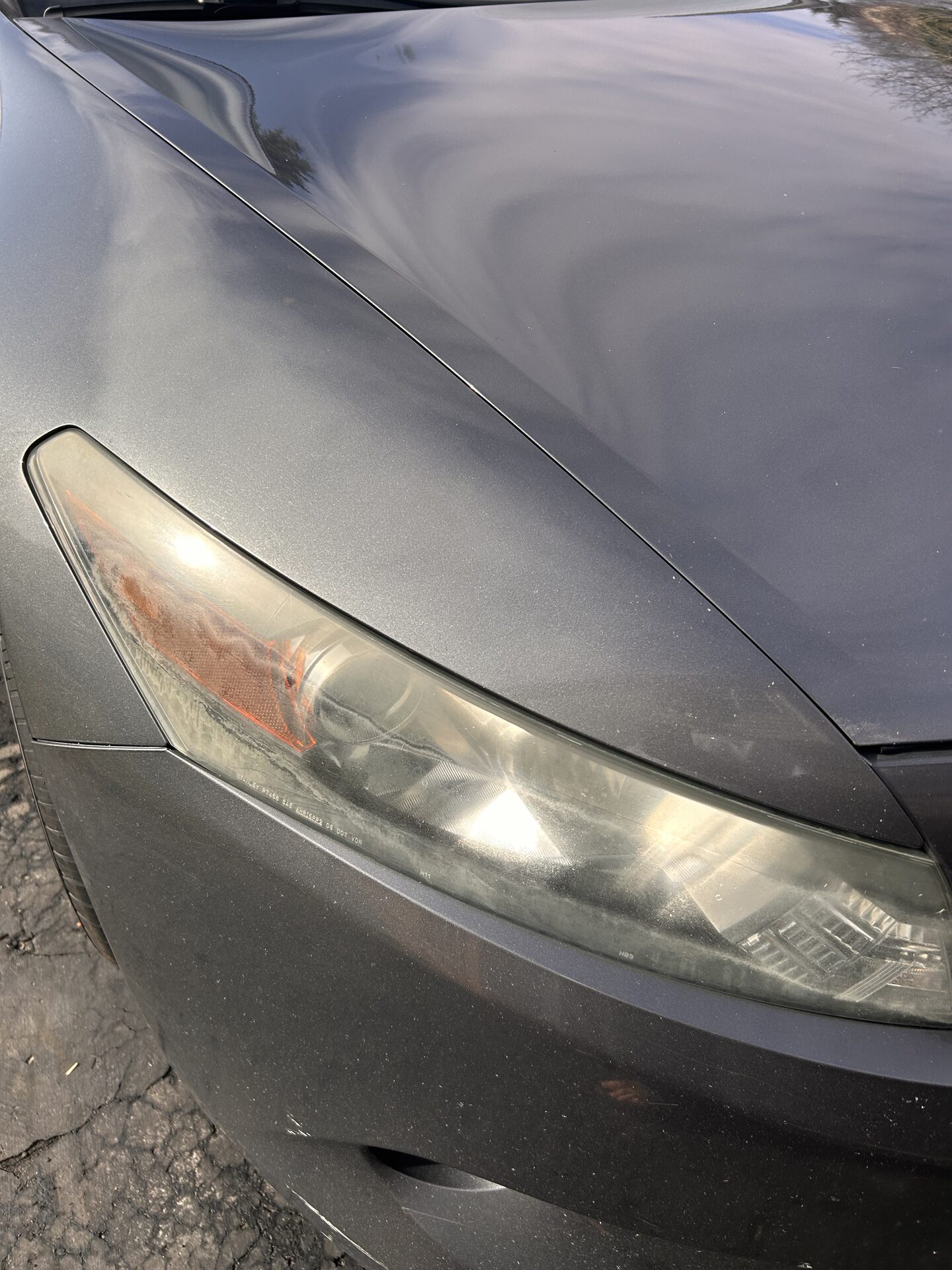 Headlight restoration before