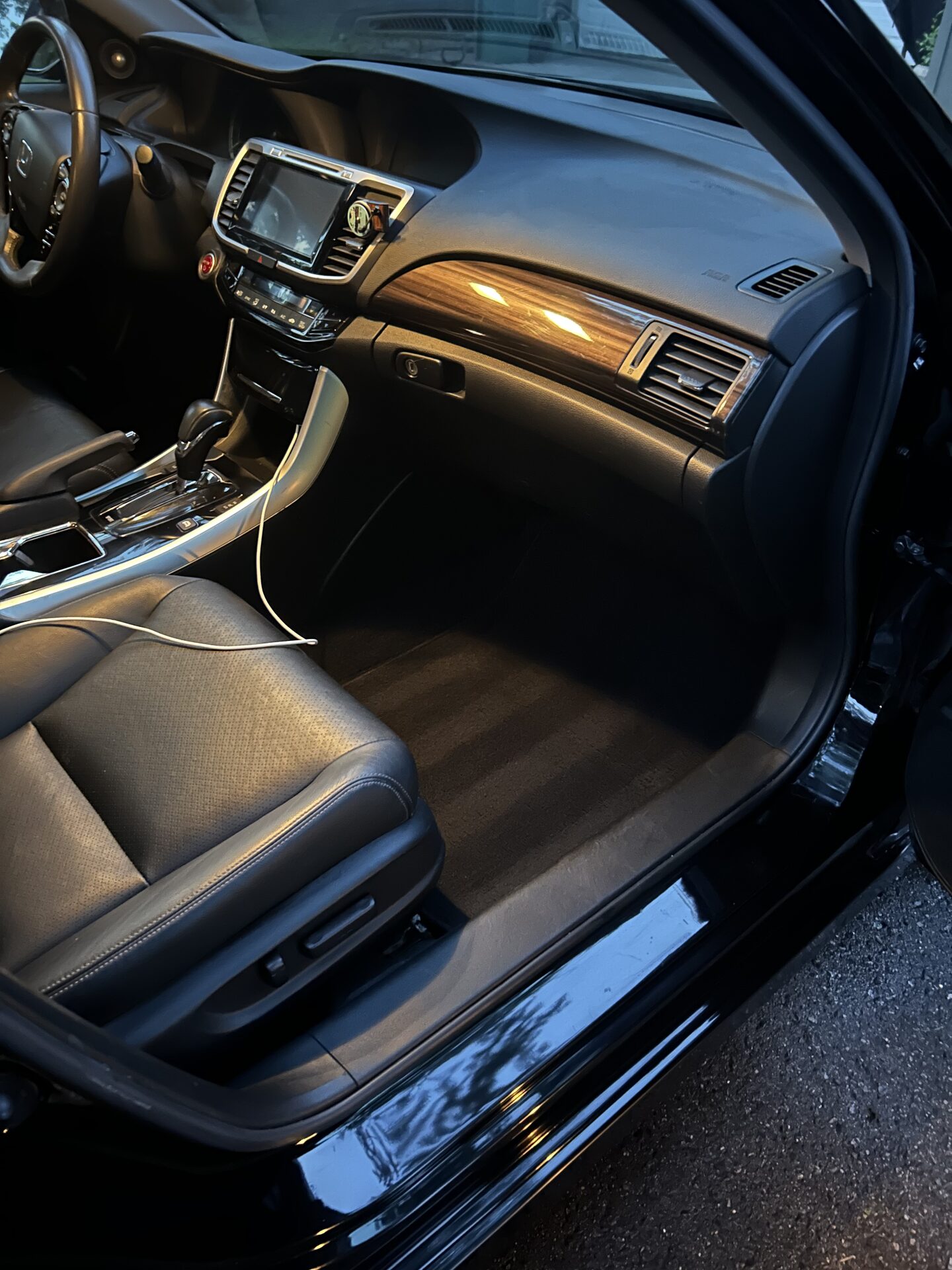 Interior cleaned and dressed — mobile detailing