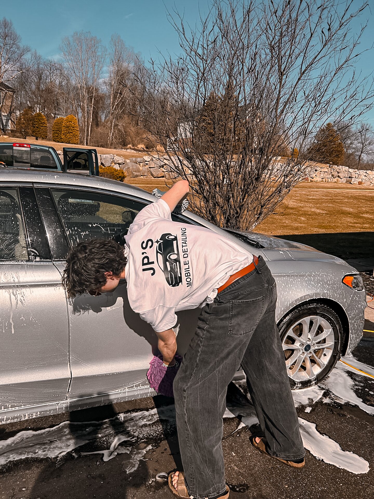 JP performing a professional contact wash — Commerce Township MI